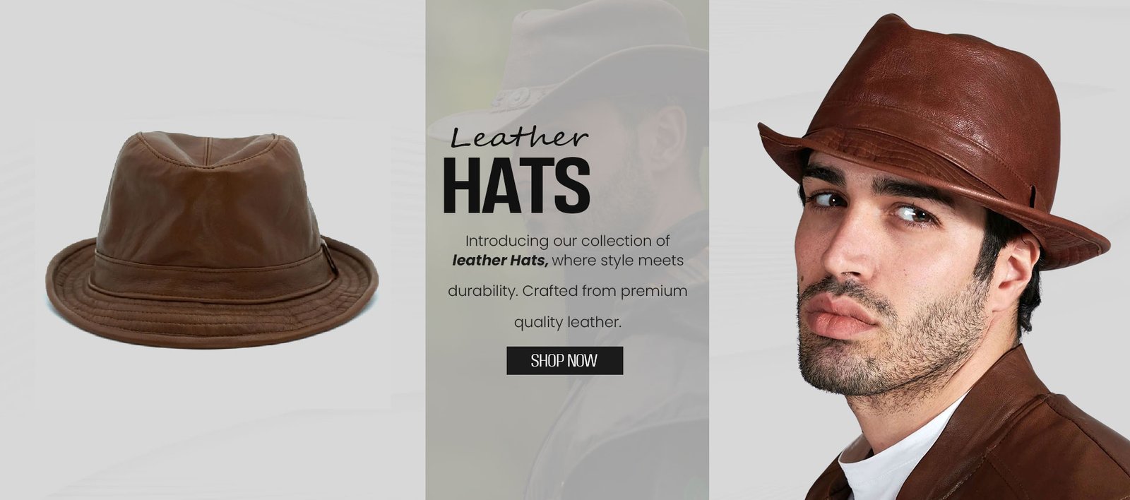 Leather--hats