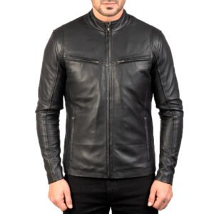 Ionic Black Leather Jacket