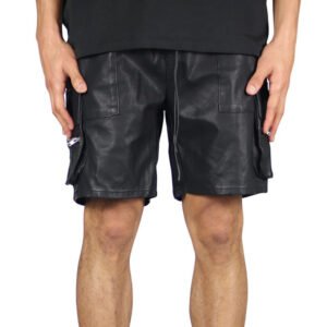 Black Leather Shorts