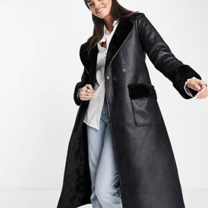 Shearling Coat black