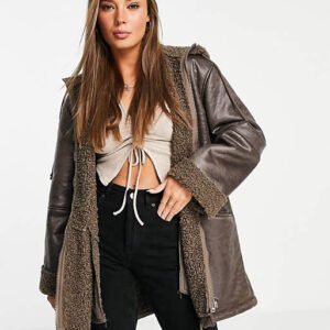 Shearling Coat Brown