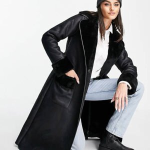 Shearling Coat black