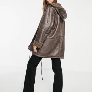 Shearling Coat Brown