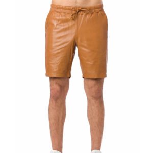 Men’s leather shorts.